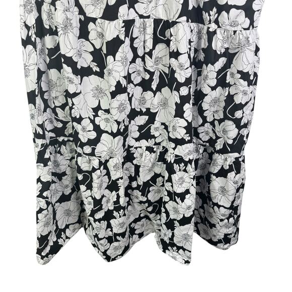 Hyacinth House Tuckernuck Maureen One Shoulder Black & White Maxi Dress Large - Picture 11 of 16